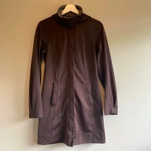 Brown Lululemon Apres Rain Jacket (Size 4)